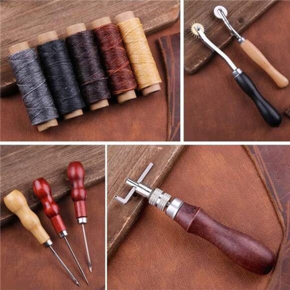 Leather Working Tools Leather Craft Kit Leather Sewing Tools - Picture 4 of 7